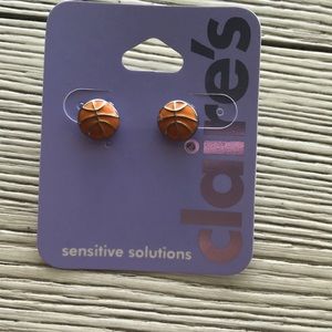 Claire’s basketball earrings